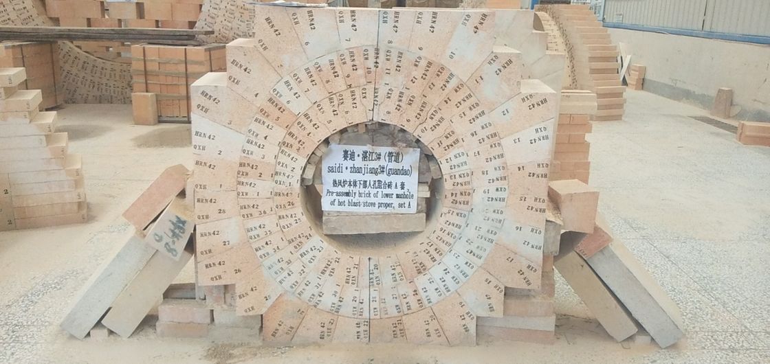 Ladrillo refractario del alto de la resistencia termal silicato del alúmina de 1500℃ RUL para la estufa caliente de la ráfaga