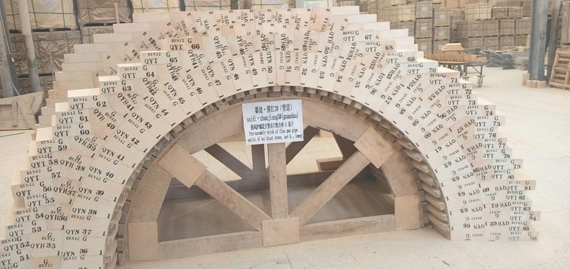 El alto ladrillo de Preassebly del alúmina de la forma especial resiste el ℃ 1350 que utilizó para la guarnición de la seguridad de la cucharón de acero